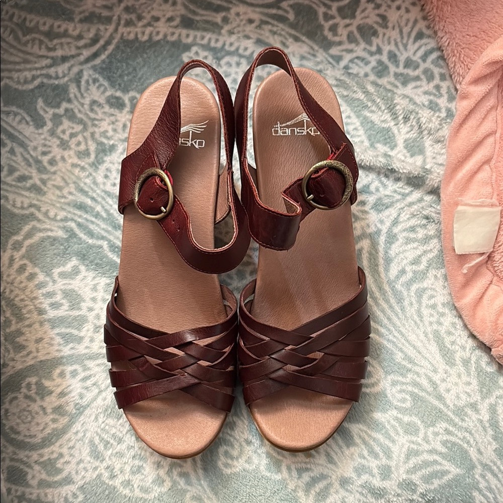 Dansko Dawson Platform Heel Strappy Sandals